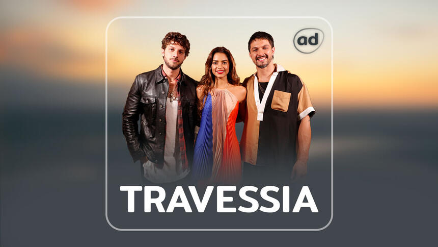 Arte do resumo semanal da novela Travessia