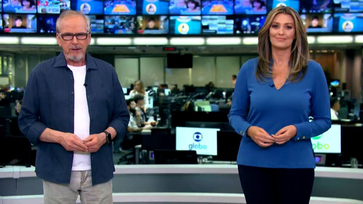Apresentadores do Globo Rural na chamada dos destaques deste domingo, 19/03/2023