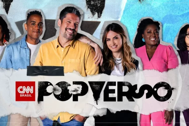 Phelipe Siani e Mari Palma na capa de divulgação do PopVerso