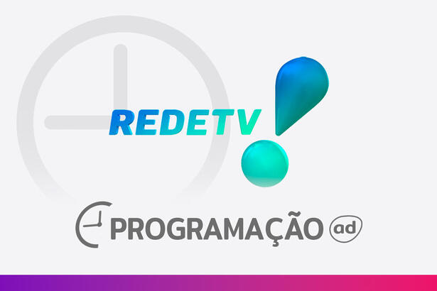 Arte de divulgação da programação da RedeTV!