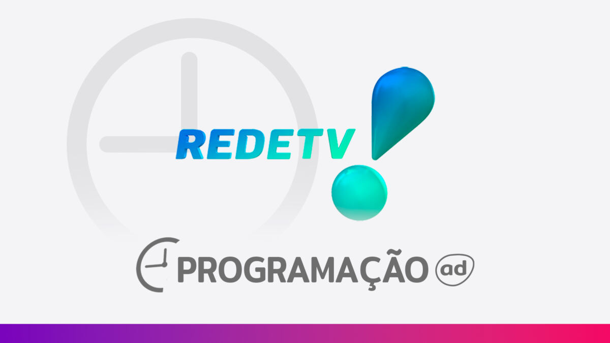 Arte de divulgação da programação da RedeTV!