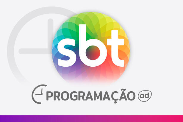 Arte de divulgação da programação do SBT