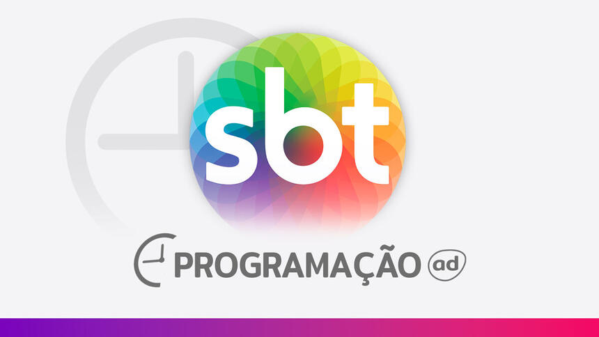 Arte de divulgação da programação do SBT