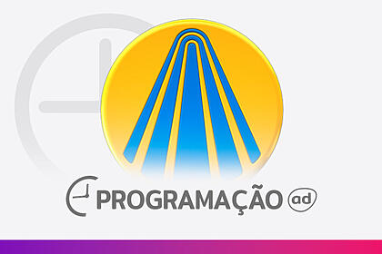 Arte de divulgação da programação da TV Aparecida