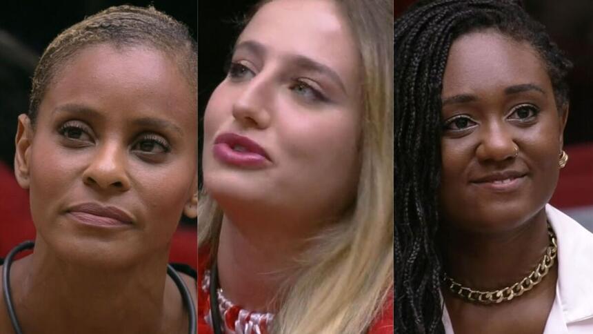 Aline Wirley, Bruna Griphao e Sarah Aline formam 15º Paredão do BBB 23