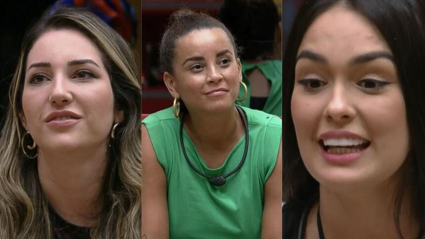 Amanda, Domitila e Larissa formam o 16º Paredão do BBB 23