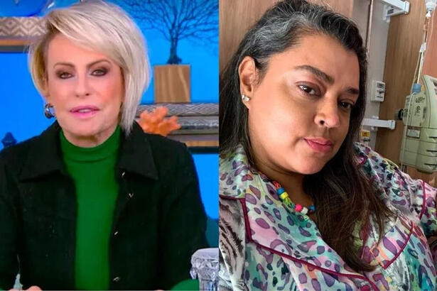 Montagem de Ana Maria Braga (no Mais Você) e Preta Gil