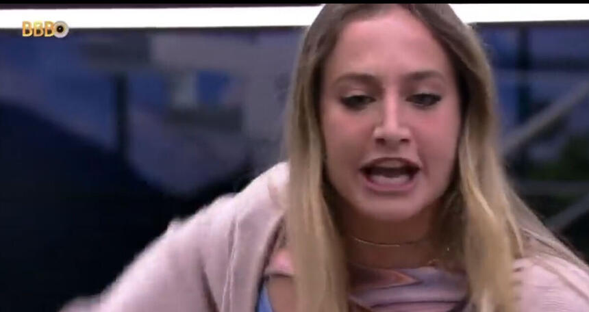 Bruna Griphao gritando com Cezar Black na cozinha do BBB 23