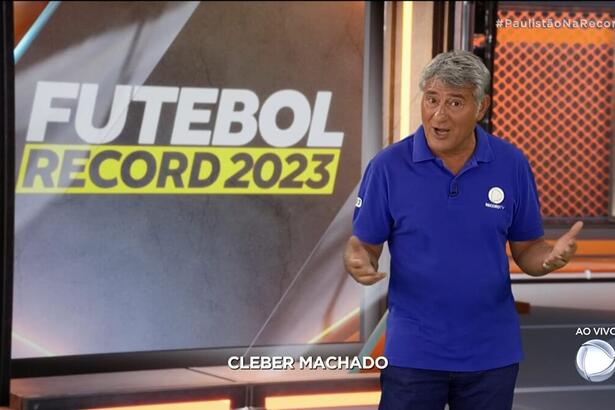 Cléber Machado estreia na Record na liderança de audiência com final do Paulistão