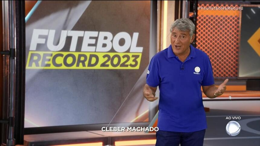 Cléber Machado estreia na Record na liderança de audiência com final do Paulistão