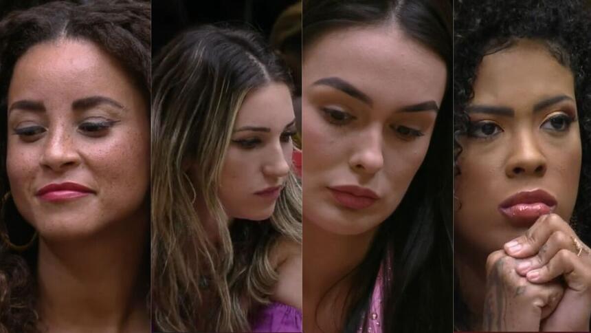 Domitila, Amanda, Larissa e Marvvila estão no 12º Paredão do BBB 23