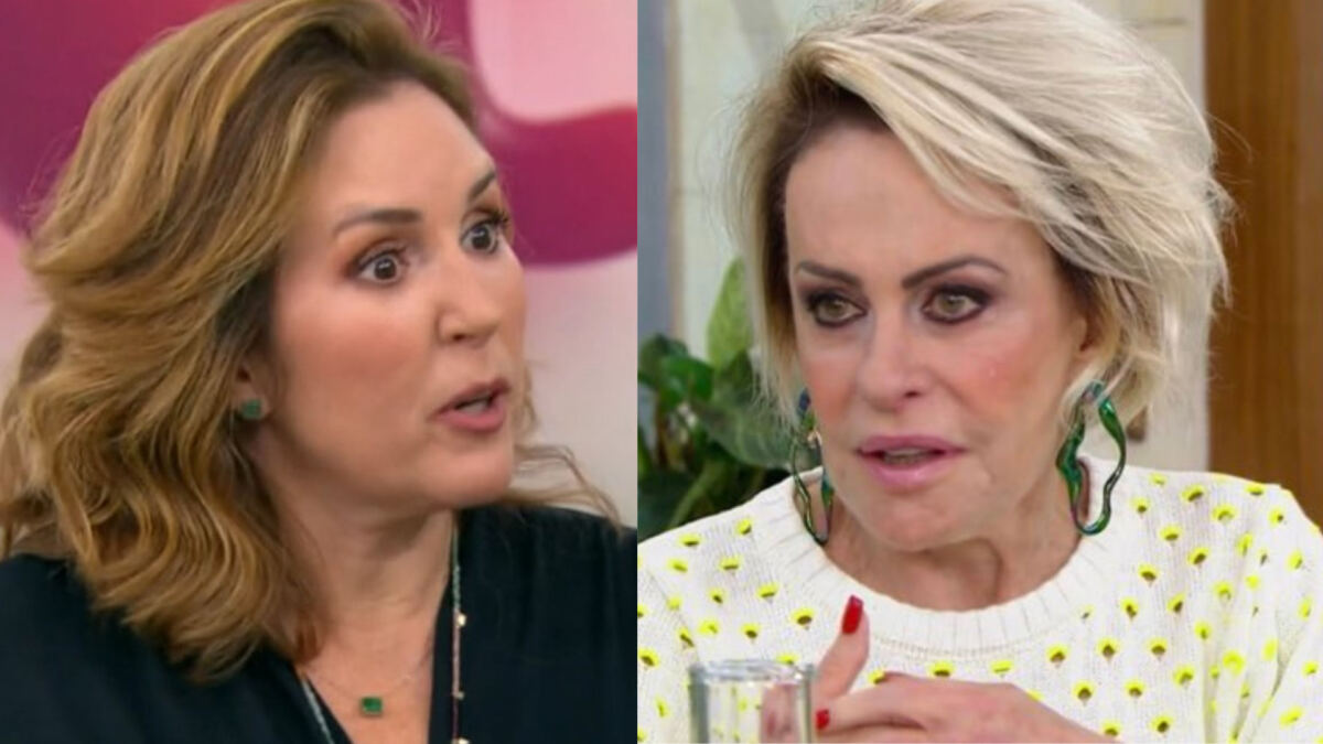 Renata Capucci e Ana Maria Braga em montagem no Mais Você