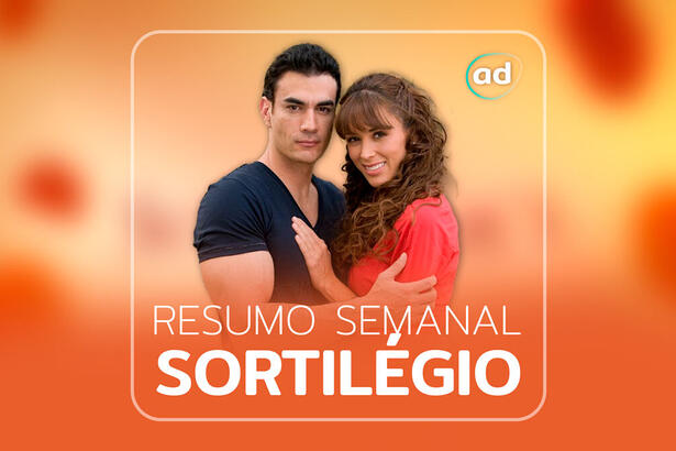 Arte de divulgação do resumo semanal de Sortilégio (SBT)