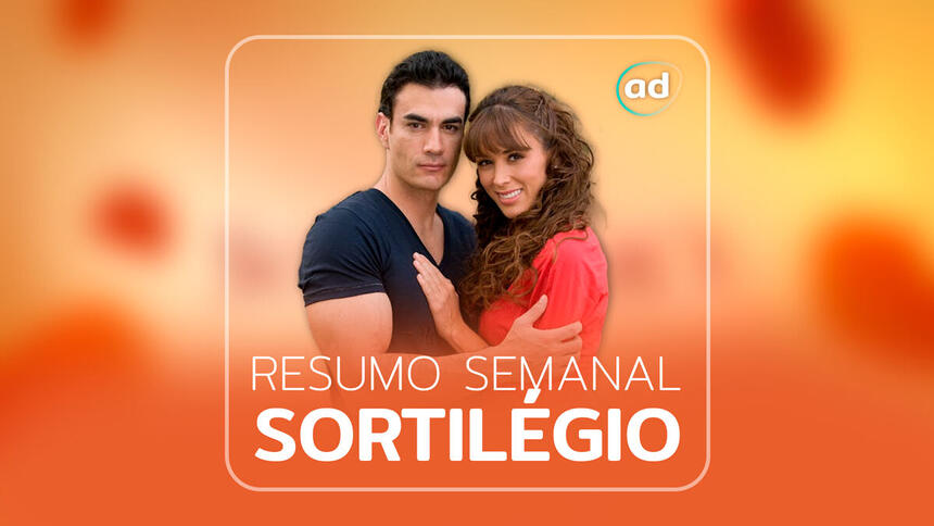 Arte de divulgação do resumo semanal de Sortilégio (SBT)