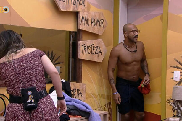 Ricardo no quarto deserto zoando Amanda no BBB 23