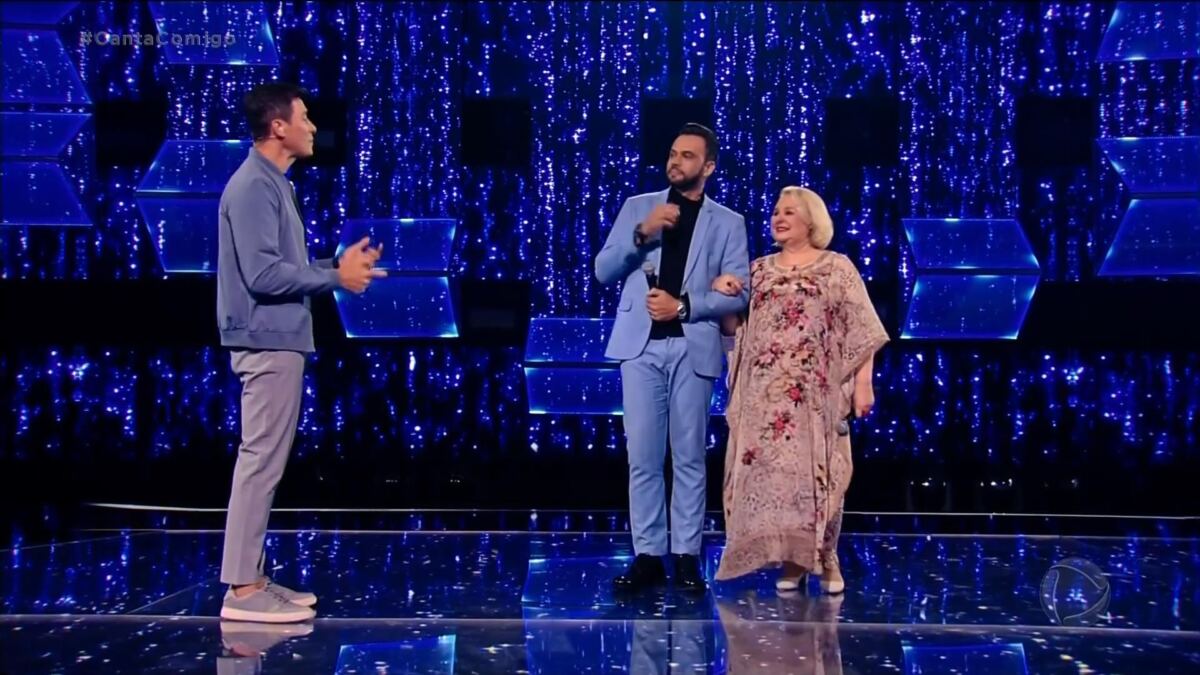Raphael Viana e Lucinha Alves no duelo final do Canta Comigo 5