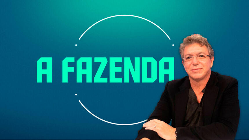 Montagem com o logo de A fazenda e boninho