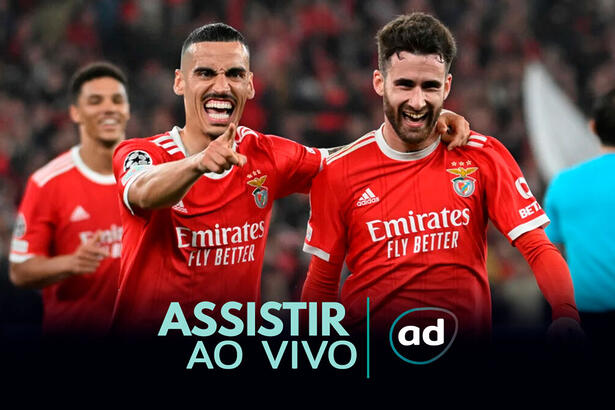 Arte de onde assistir ao jogo Benfica x Inter de Milão, pela Liga dos Campeões