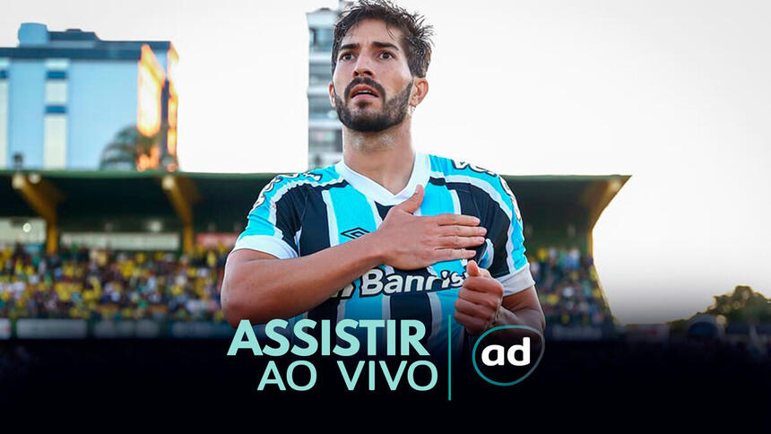 Arte de onde assistir ao jogo Grêmio x ABC, pela Copa do Brasil