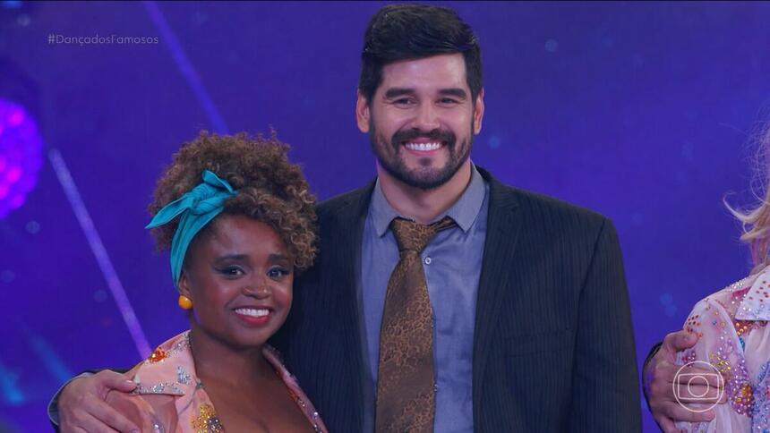 Daiana dos Santos e seu coreógrafo da Dança dos Famosos