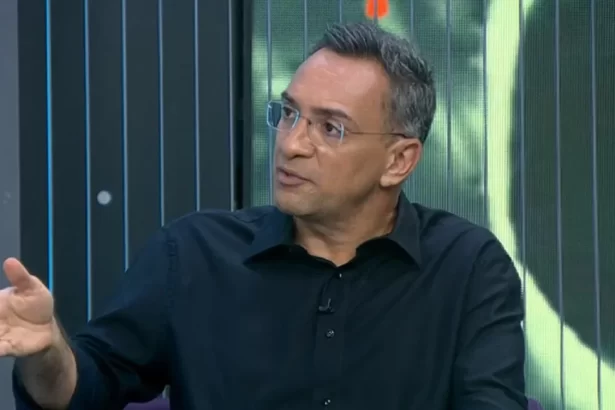 Maurício Noriega participando de um programa do SporTV