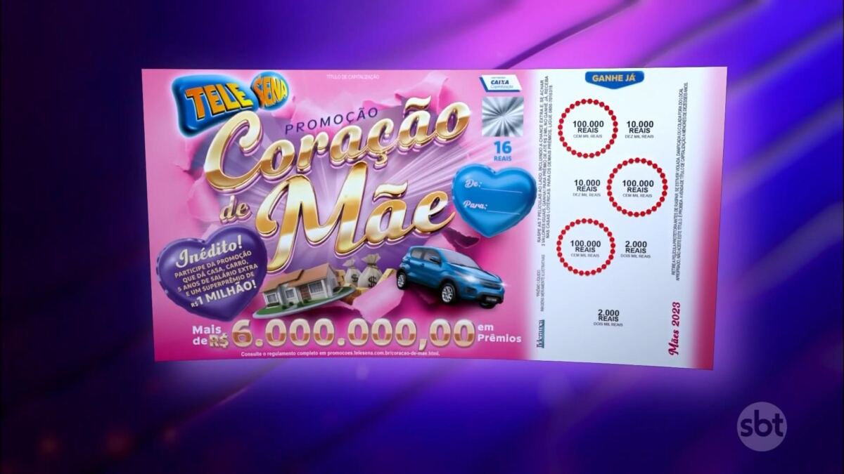 Folheto da Tele Sena de Mães 2023