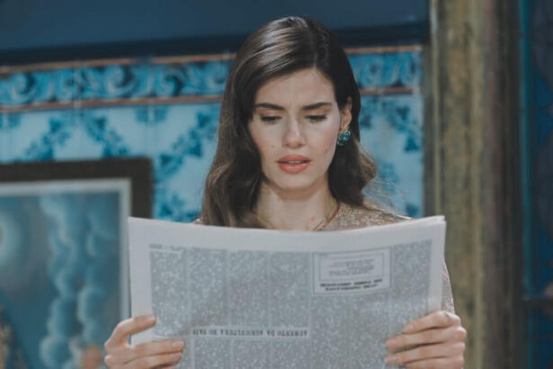 Camila Queiroz, como Marê, em trecho de cena da novela Amor Perfeito