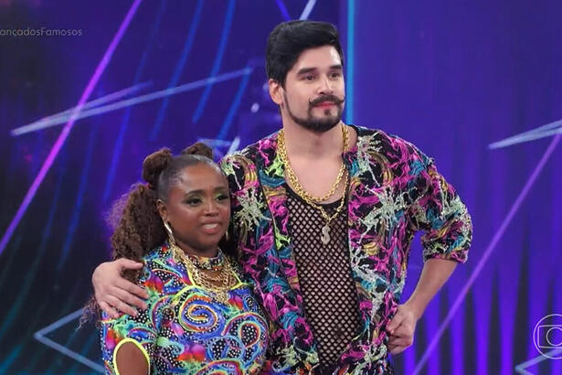 Daiane dos Santos conseguiu a liderança da Dança dos Famosos neste domingo (07)