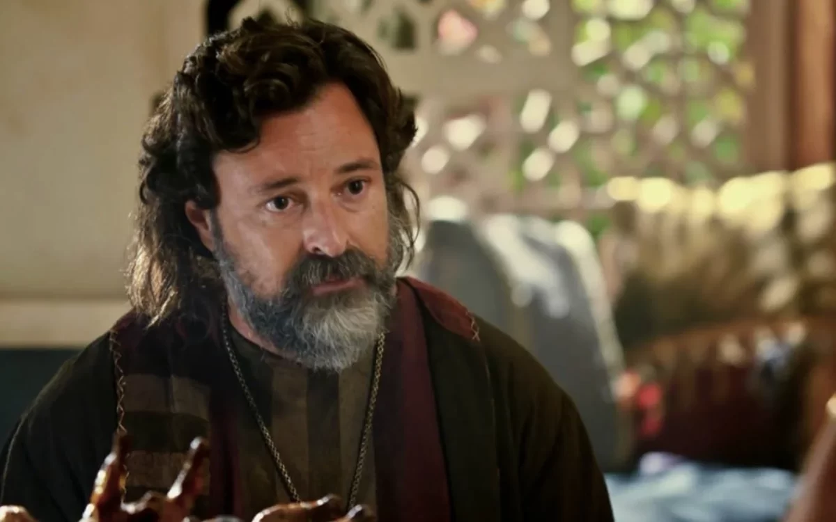 Emilio Orciollo Netto, como Ló, em trecho da novela Gênesis, na Record TV