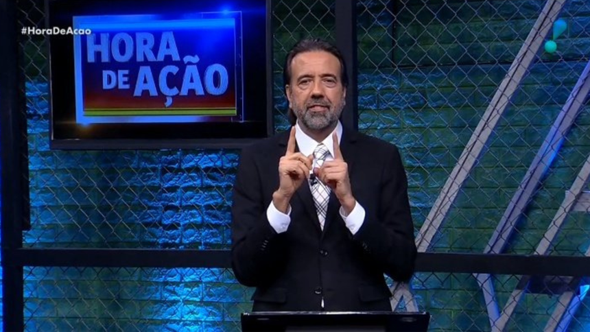 Jorge Lordello em trecho da estreia do Hora de Ação