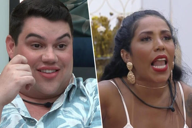 Erick discute com Janielle Rodrigues no A Grande Conquista