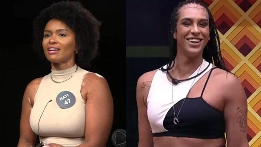 Natália Deodato e Linn da Quebrada em uma montagem