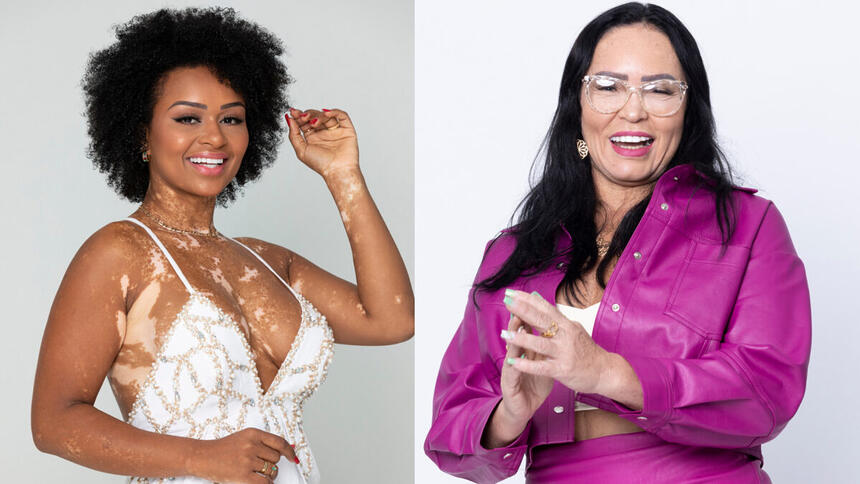 Natália Deodato e Sandra Melquiades em uma montagem