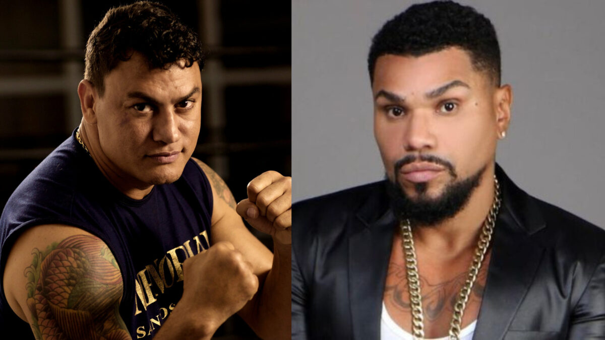 Popó de Freitas e Naldo em uma montagem