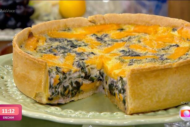 Quiche Real pronto no Mais Você