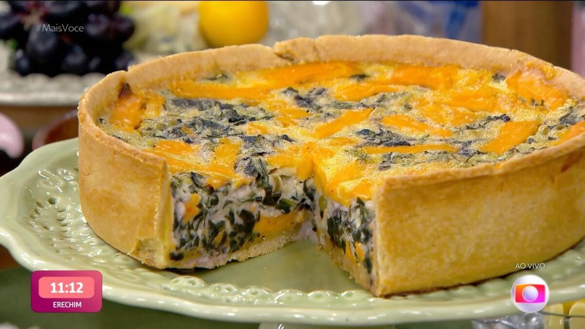 Quiche Real pronto no Mais Você