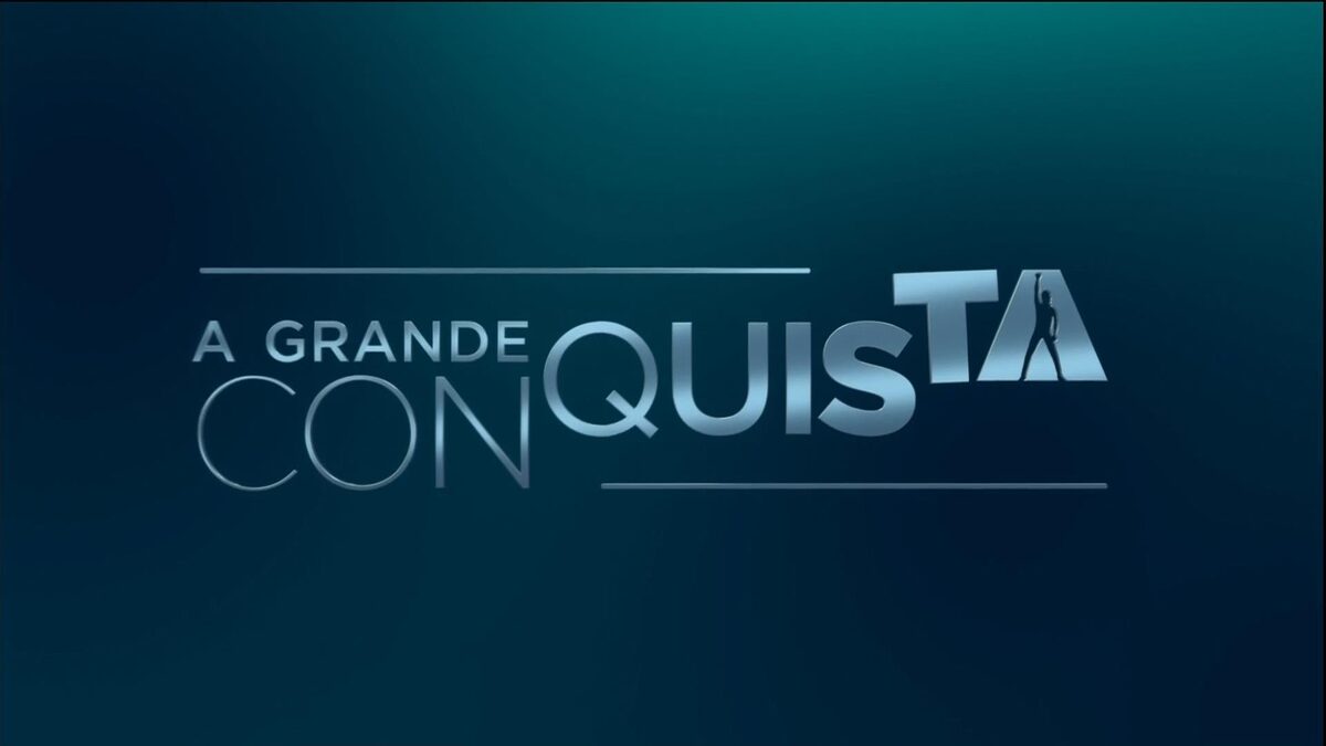 Logo do A Grande Conquista, exibido ao fim da abertura do programa