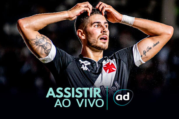 Arte onde assistir ao jogo Vasco x Santos, pelo Brasileirão