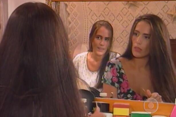 Ruth e Raquel em cena da novela Mulheres de Areia que volta às tardes da TV Globo