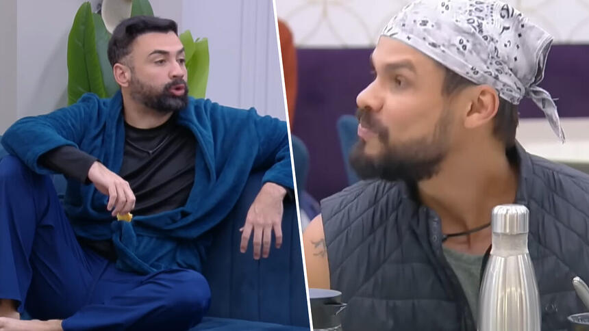 Bruno Tálamo e Alexandre Suita em trechos da discussão no A Grande Conquista