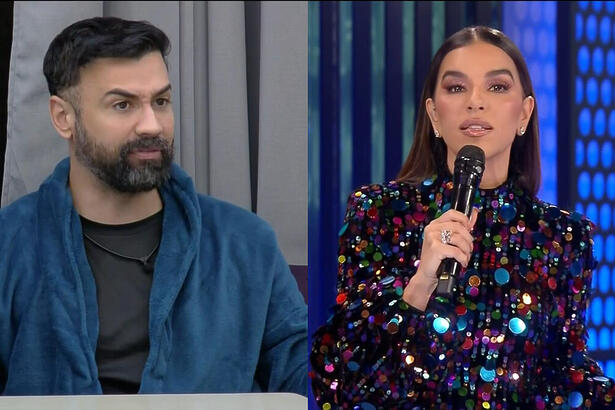 Bruno Tálamo fala de Mariana Rios para os outros competidores do A Grande Conquista