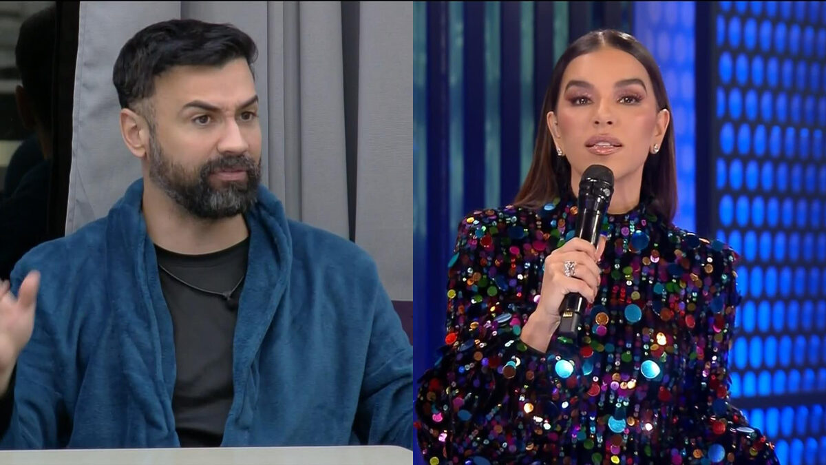 Bruno Tálamo fala de Mariana Rios para os outros competidores do A Grande Conquista