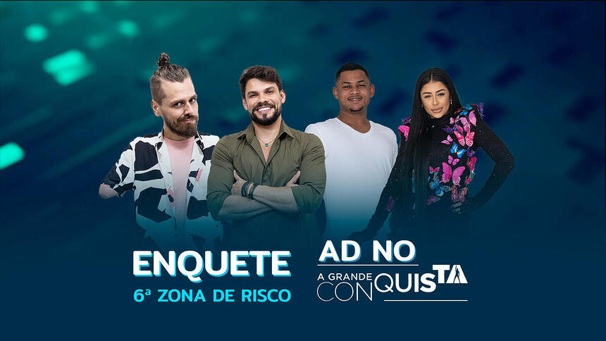 Daniel Toko, Alexandre Suita, Gabriel Roza e Medrado na 6ª Zona de Risco do A Grande Conquista