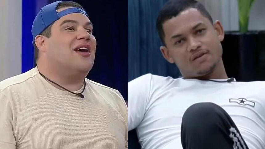 Erick Ricarte e Gabriel Roza em uma montagem no A Grande Conquista