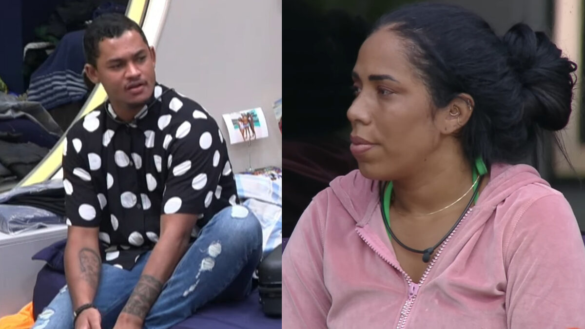 Gabriel Roza e Janielle Nogueira em uma montagem em trechos do A Grande Conquista