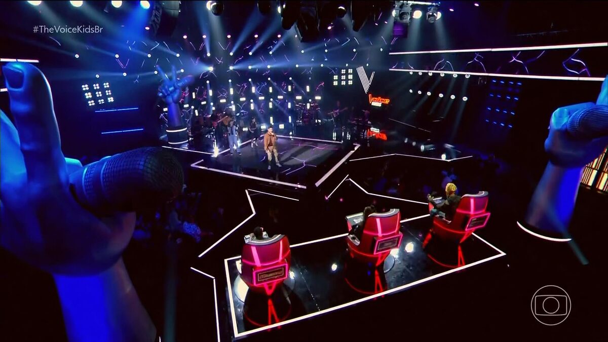 Visão geral do palco do The Voice Kids 8