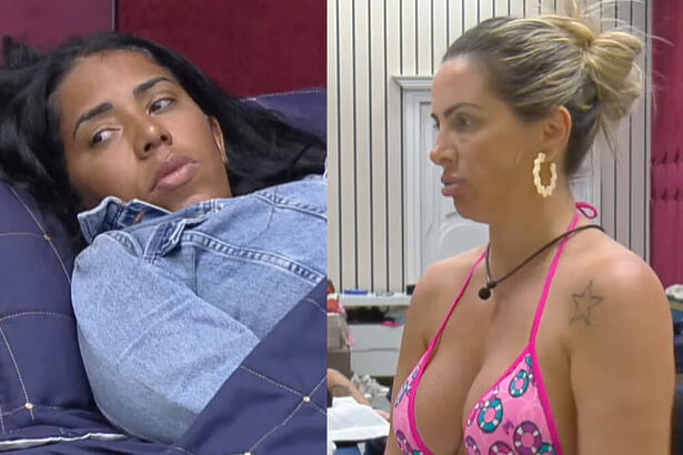 Janielle Nogueira e Faby Monarca em uma montagem no A Grande Conquista