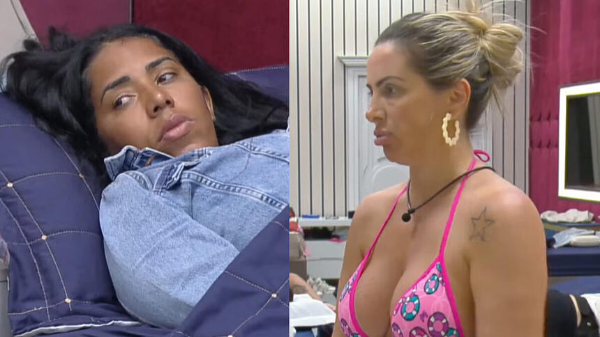 Janielle Nogueira e Faby Monarca em uma montagem no A Grande Conquista