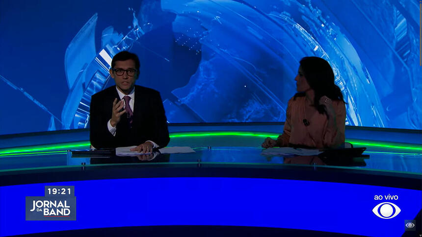 Jornal da Band começou no escuro nesta quinta-feira (29)