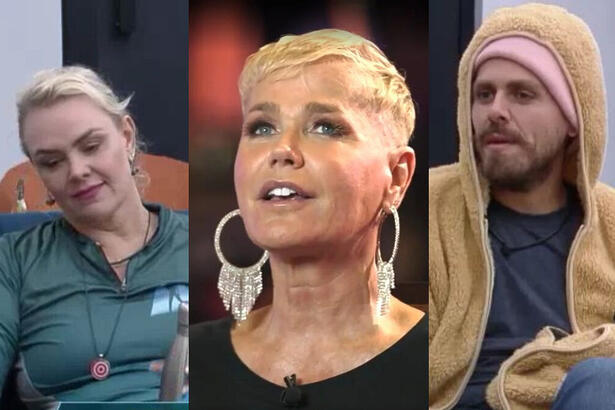 Montagem com Ana Paula, Xuxa e Daniel Toko